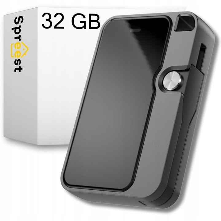 DYKTAFON SZPIEGOWSKI MINI CYFROWY PODSŁUCH MAŁY PENDRIVE 32GB BRELOK