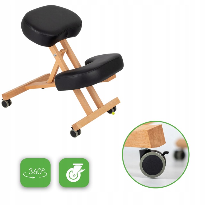 KLĘKOSIAD KRZESŁO ERGONOMICZNE REGULOWANE FOTEL BIUROWY HABYS