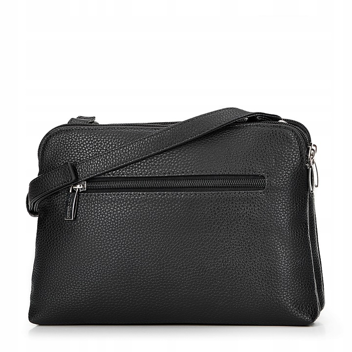 WITTCHEN damska torebka crossbody czarno - srebrna