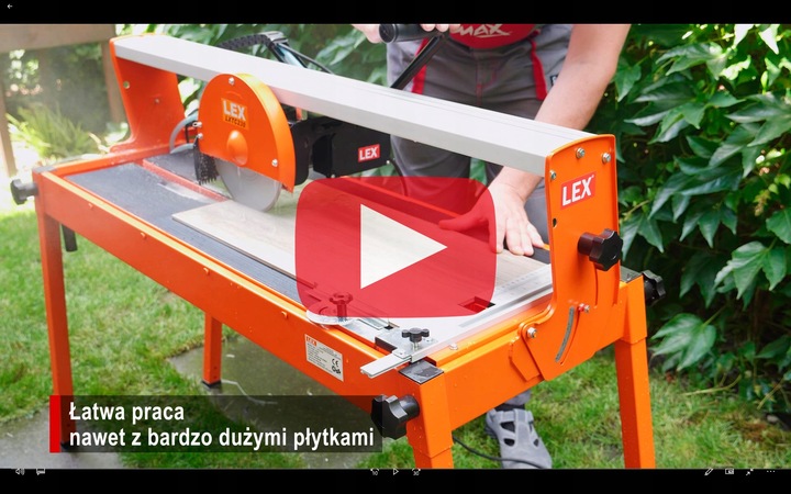 PRZECINARKA DO PLYTEK FLIZ GLAZURY PANELI GRESU PIŁA STOŁOWA MOKRO STOLIK