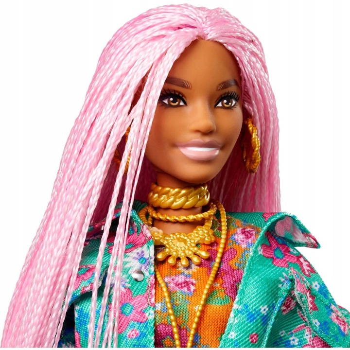 Mattel Barbie Lalka Extra Warkoczyki + Akcesoria