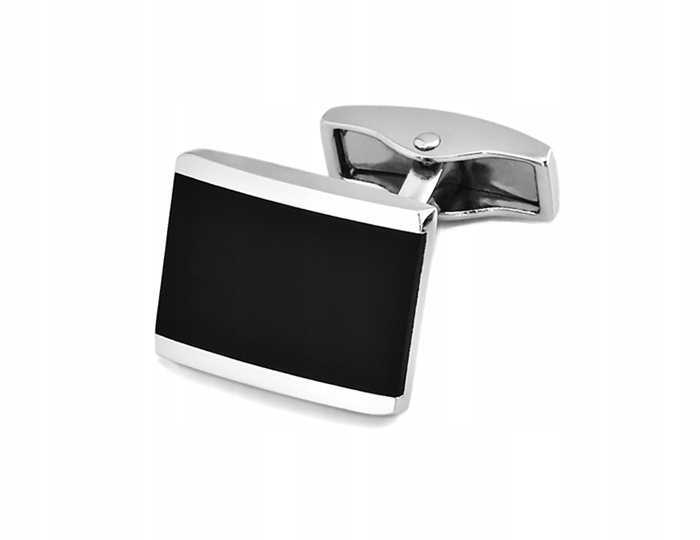 ELEGANCKIE SPINKI + PUDEŁKO Spinka do Mankietów Koszul Męskie Stal GREG c04