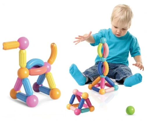 KLOCKI MAGNETYCZNE MAGNETIC STICKS Edukacja 66 EL