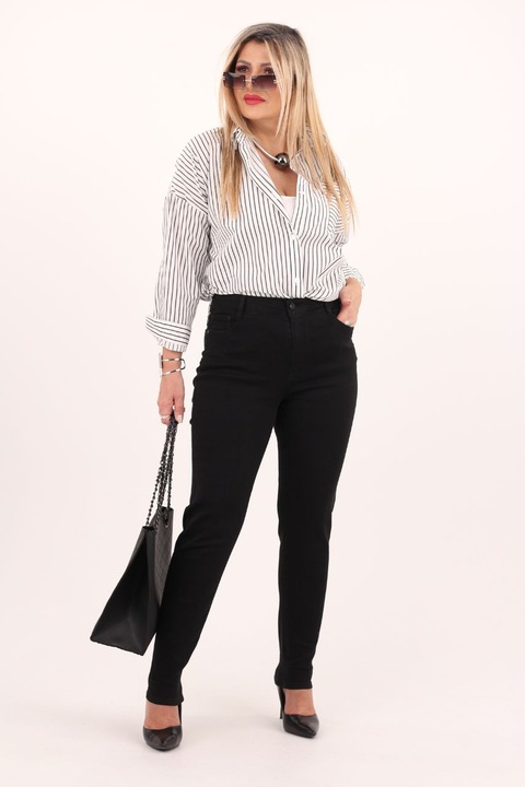 SPODNIE DAMSKIE RURKI JEANSY BAWEŁNIANE ELASTYCZNE DUŻE ROZMIARY