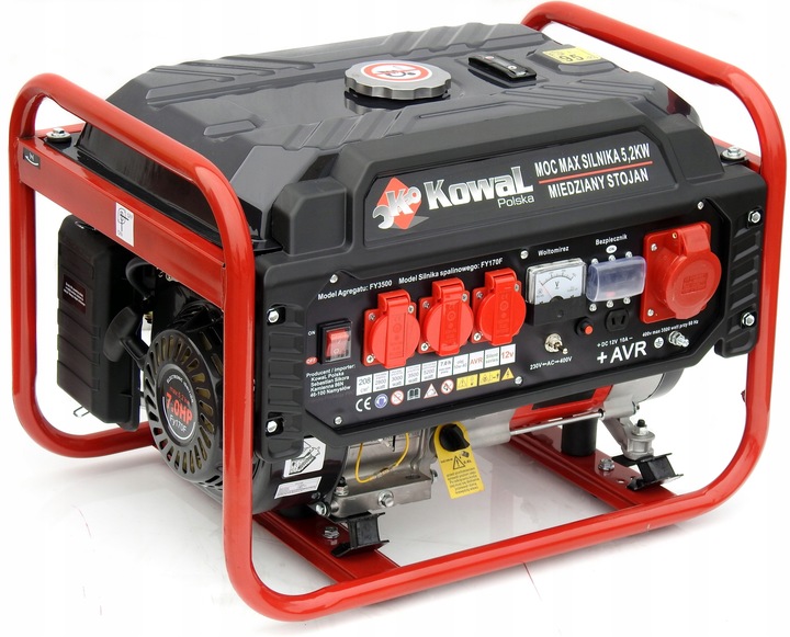PROFESJONALNY AGREGAT PRĄDOTWÓRCZY 5,2kW generator AVR+ MIEDŹ STOJAN