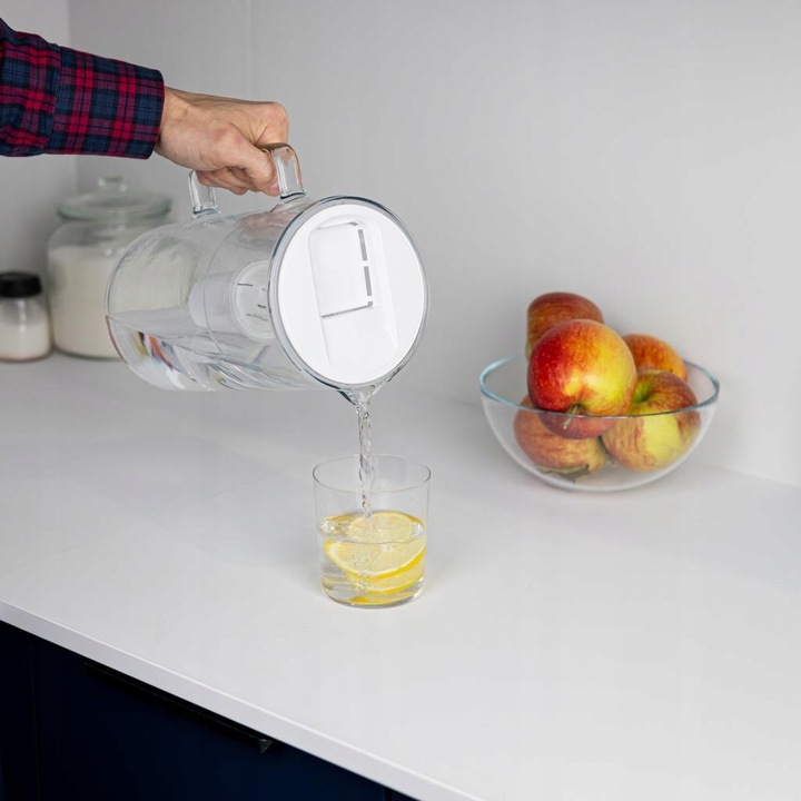 Dzbanek filtrujący szklany Wessper 3l Biały + 10x Filtr aquaclassic 77g