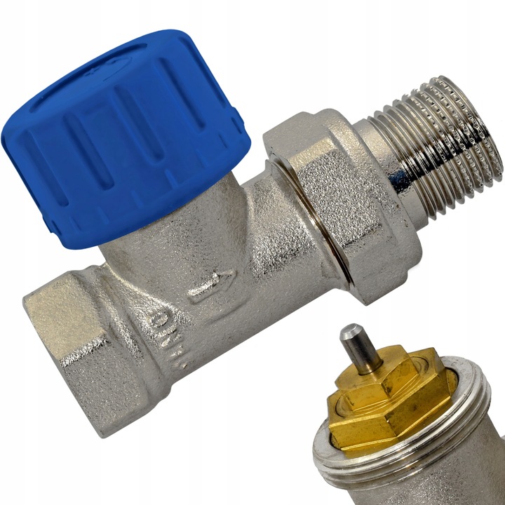 ZAWÓR termostatyczny 1/2" DN15 PROSTY grzejnikowy zasilający M30x1,5 HANZ