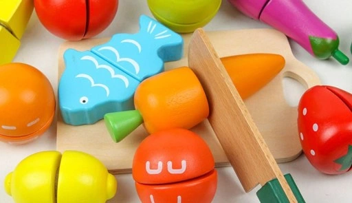 Drewniane Warzywa Owoce do Krojenia na Rzep Zestaw