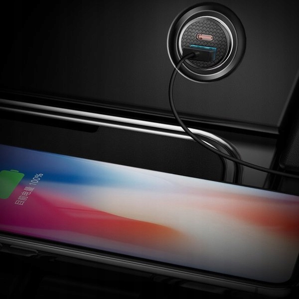 Ładowarka samochodowa Baseus Circular 30W 5A USB do auta, szybkie ładowanie