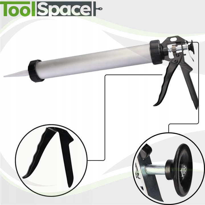 WYCISKACZ DO MAS GĘSTYCH USZCZELNIAJĄCYCH 600ml PISTOLET KLEJU