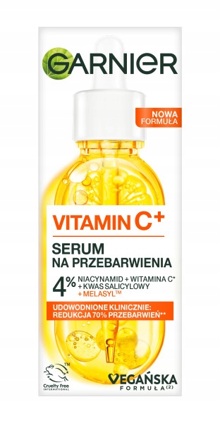Garnier Vitamin C+ Serum Do Twarzy Kwas Salicylowy+Niacynamid+Melasyl 30 ml
