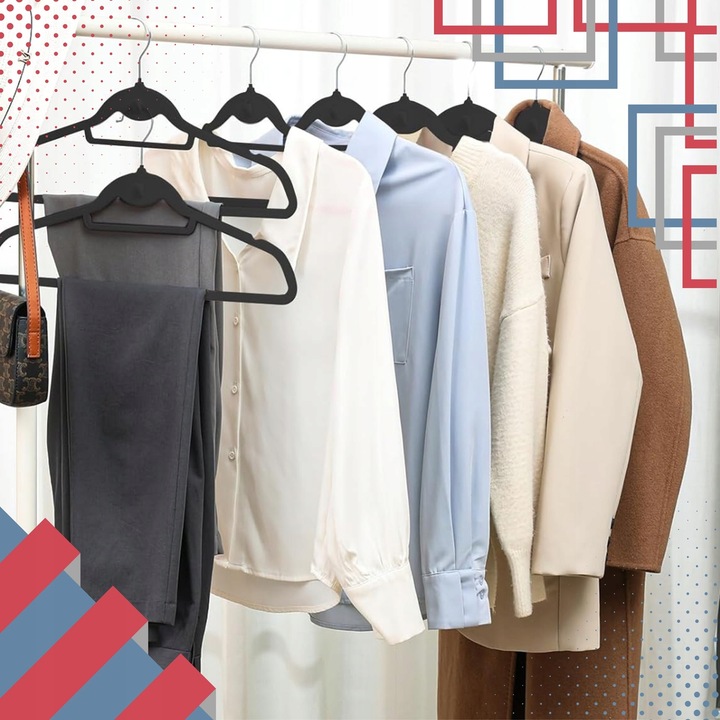 20x WIESZAKI WELUROWE NA UBRANIA DO SZAFY WIESZAK WELUROWY MEBLOWY