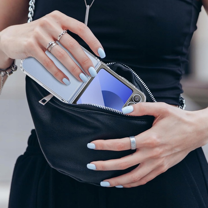 ETUI do SAMSUNG GALAXY Z FLIP 6 CLEAR ANTI-SHOCK +2X SZKŁO HARTOWANE