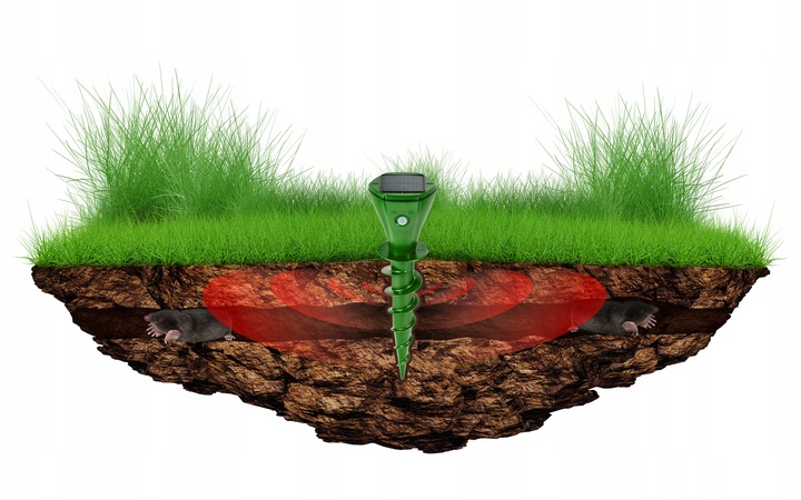 ODSTRASZACZ NA KRETY NORNICE WĘŻE ODSTRASZACZ KRETÓW NORNIC SOLARNY (2