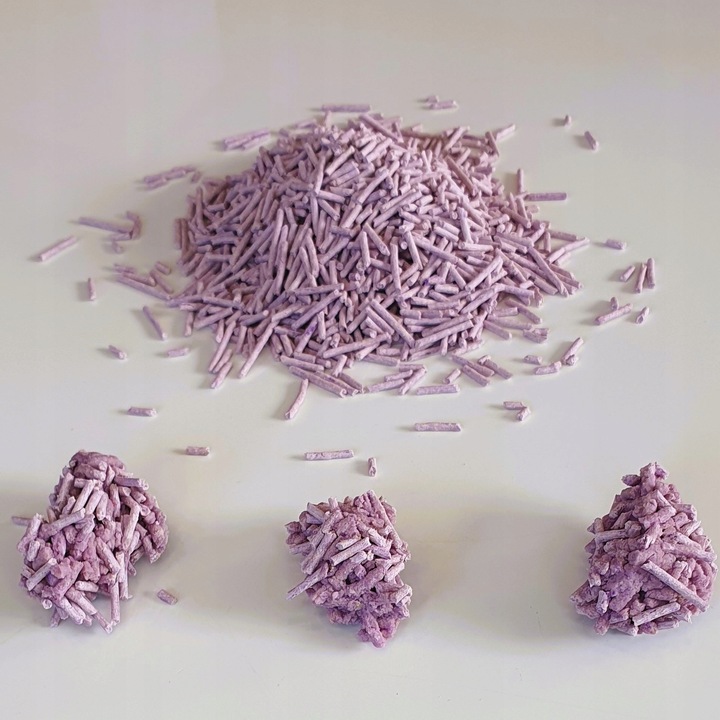 Żwirek dla kota tofu Leo zbrylający biodegradowalny eko 2,5 kg lawenda