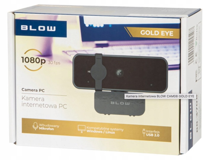 Kamera internetowa BLOW Cam08 Gold Eye