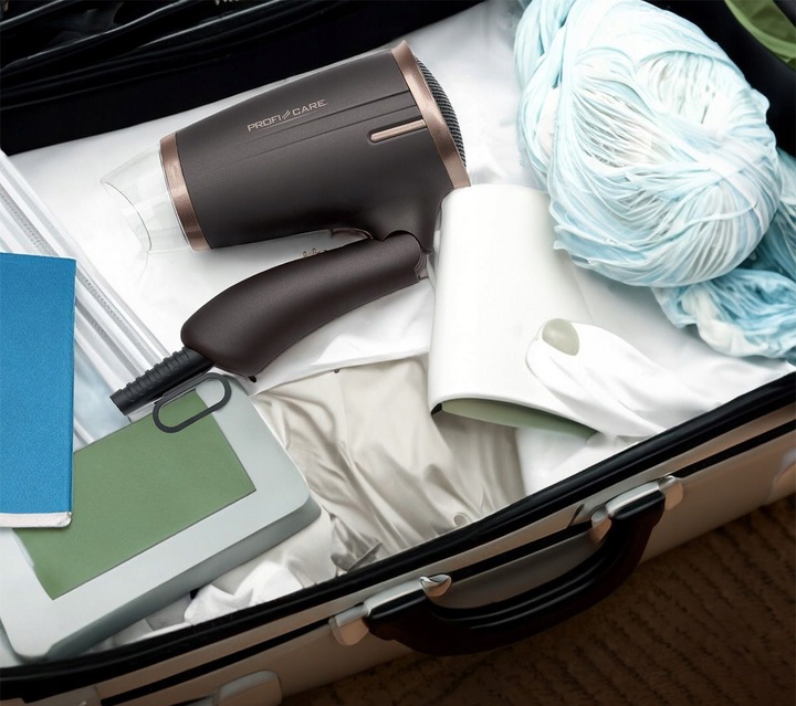 SUSZARKA DO WŁOSÓW SKŁADANA KONCENTRATOR TURYSTYCZNA NAWIEW + SZCZOTECZKA