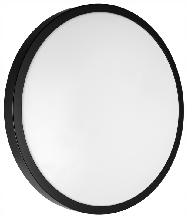 Lampa sufitowa plafon LED 2X E27 okrągły czarny