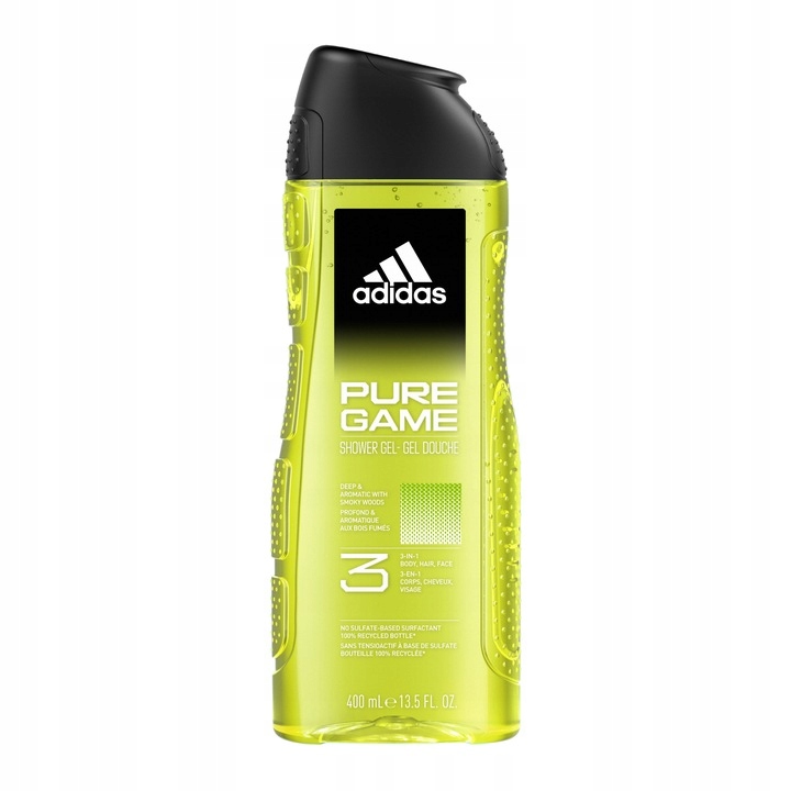 Adidas MEN zestaw męskich żeli pod prysznic 3w1 dla mężczyzn 4x 400 ml