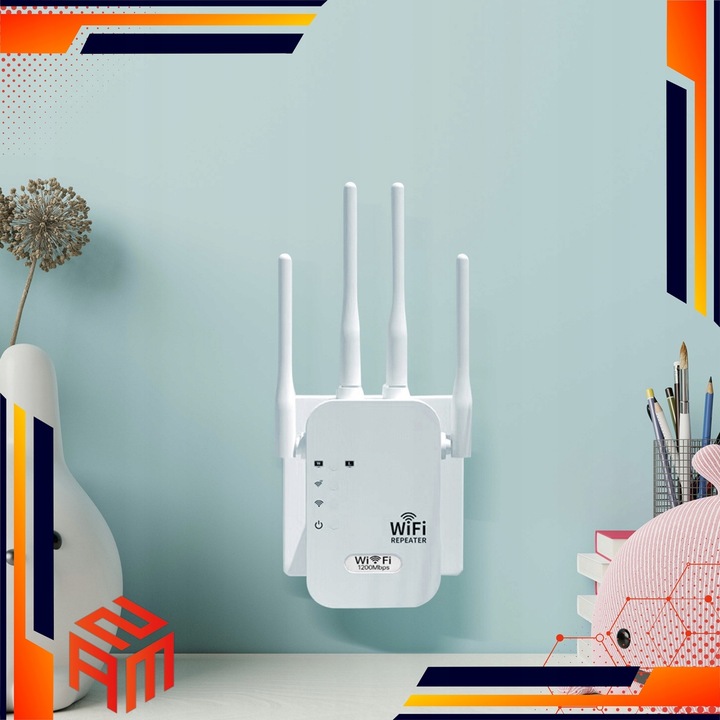 Domowy Wzmacniacz Sygnału WiFi Punkt Dostępu 300Mbps Szybki Bez Aplikacji