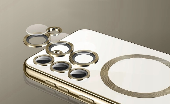 ETUI MAGSAFE GLAMOUR CLEAR CASE do SAMSUNG GALAXY S24 FE 5G SZKŁO HARTOWANE