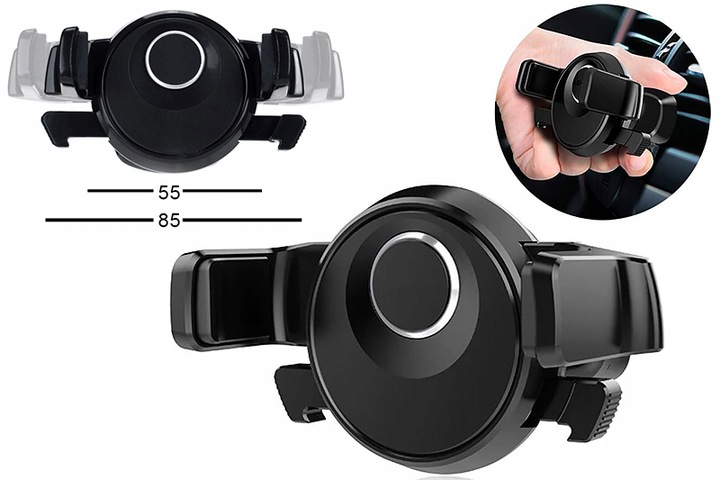 UCHWYT DO KRATKI NAWIEWU DO SLOTU CD NA TELEFON SMARTFON DO AUTA WEBSKI