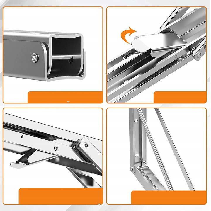 TRÓJKĄTNE ZAWIAS KĄTOWNIK SKŁADANY WSPORNIK POD STÓŁ BLAT DLA DOMU