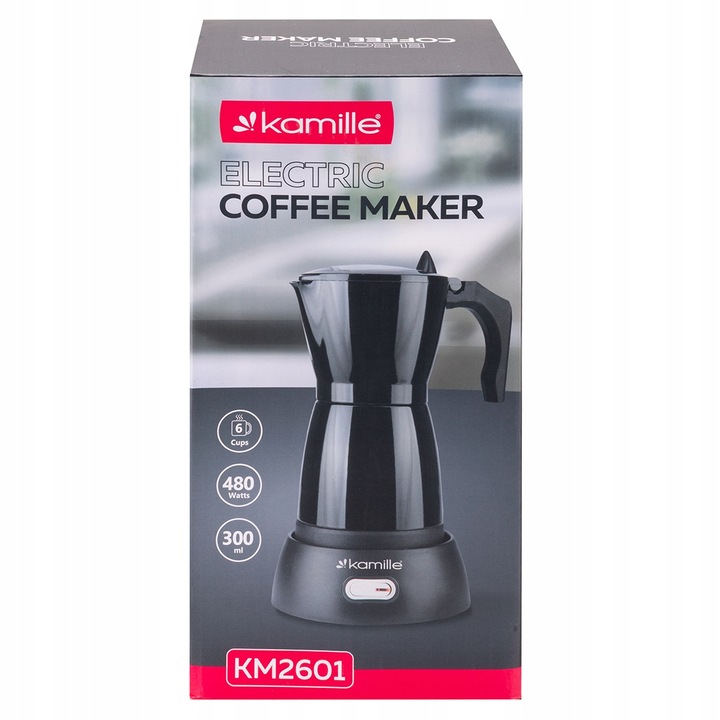 KAWIARKA ELEKTRYCZNA ZAPARZACZ KAWY 300 ml/6 filiżanek ESPRESSO