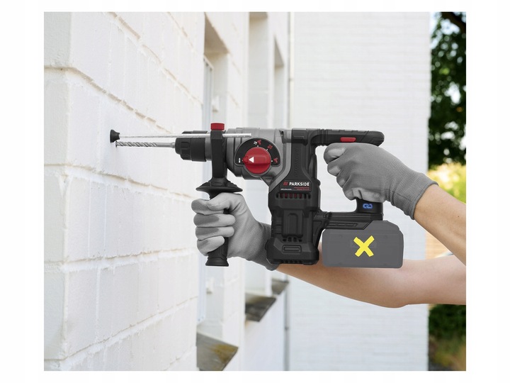 PARKSIDE PERFORMANCE Młotowiertarka Młot 20V PKHAP 20-Li C3 17 +