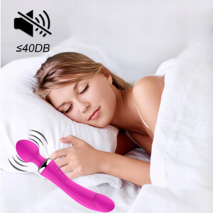 LUKSUSOWY WIBRATOR DAMSKI 2w1 PODGRZEWANY DO 45stC - USB DAWCA ORGAZMÓW