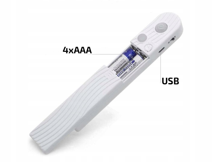 TAŚMA LED MONO 2M Z CZUJNIKIEM RUCHU NA BATERIE