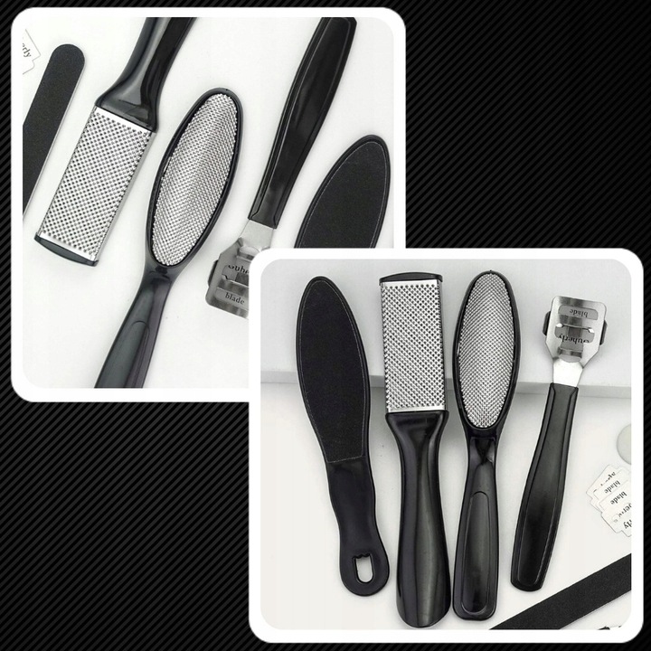 PILNIK DO STÓP MEGA ZESTAW DO PIĘT PILNICZEK ELEKTRYCZNY LED + NASADKI 15w1