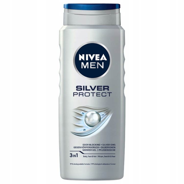 NIVEA żel pod prysznic Silver Protect 4 x 500ml