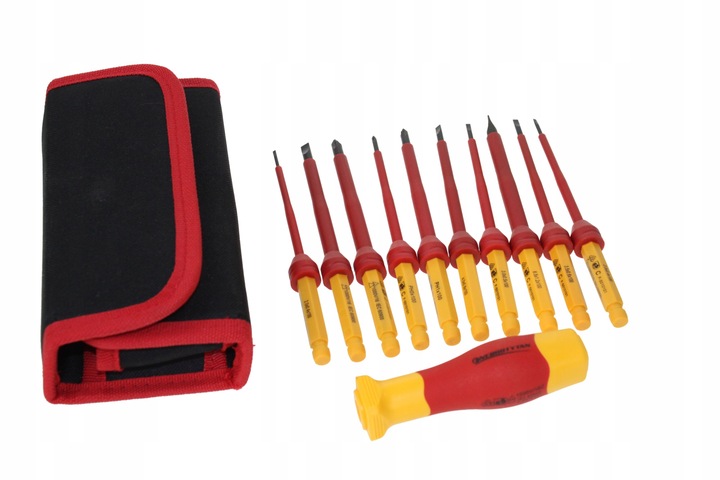 Zestaw wkrętaków izolowanych w etui / 1000V 12 sztuk