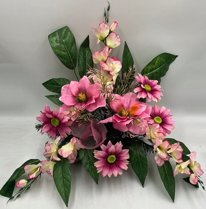 stroik na cmentarz grób kompozycja pomnik