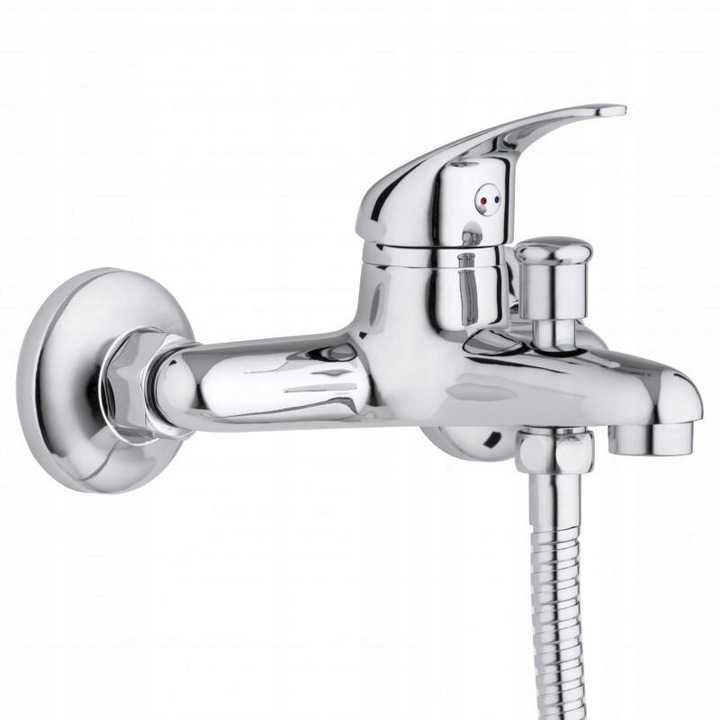 Bateria WANNOWA JEDNOUCHWYTOWA ścienna PRYSZNICOWA natryskowa DO ŁAZIENKI