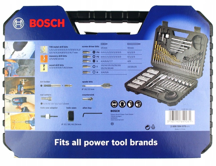 ZESTAW V-LINE 103 sztuk WIERTEŁ BITÓW i KOŃCOWEK BOSCH PROFESSIONAL