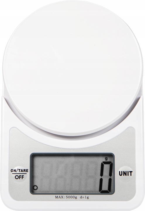 WAGA KUCHENNA ELEKTRONICZNA PRECYZYJNA Z MISĄ LCD ZESTAW 1G / 5KG