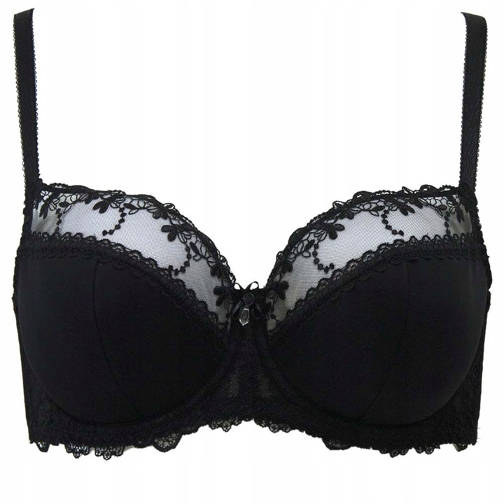 AVA stanik biustonosz półusztywniany wygodny AV-1030 SEMI-SOFT czarny 85G