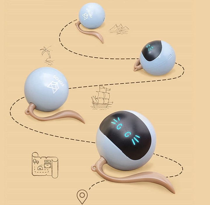 Interaktywna automatyczna piłka dla kota usb I214