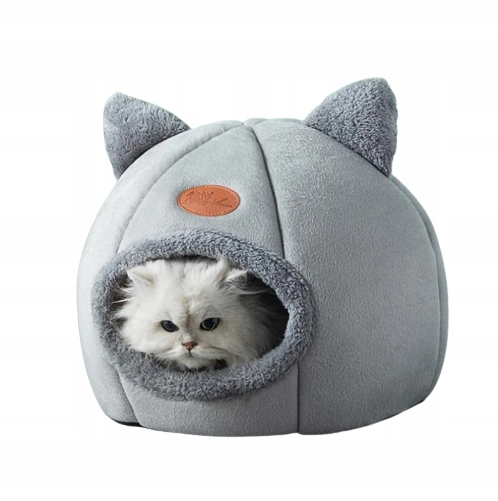 DUŻY DOMEK DLA KOTA KOTÓW WYGODNE LEGOWISKO BUDKA MIĘKKIE POSŁANIE XL