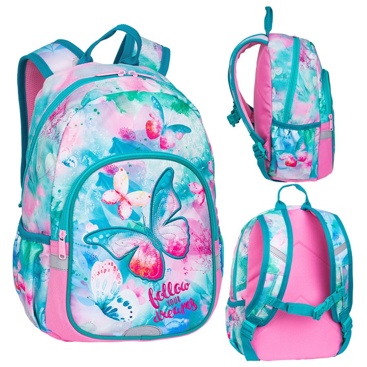 PLECAK DZIECIĘCY DZIEWCZĘCY COLORINO DREMAS MOTYL