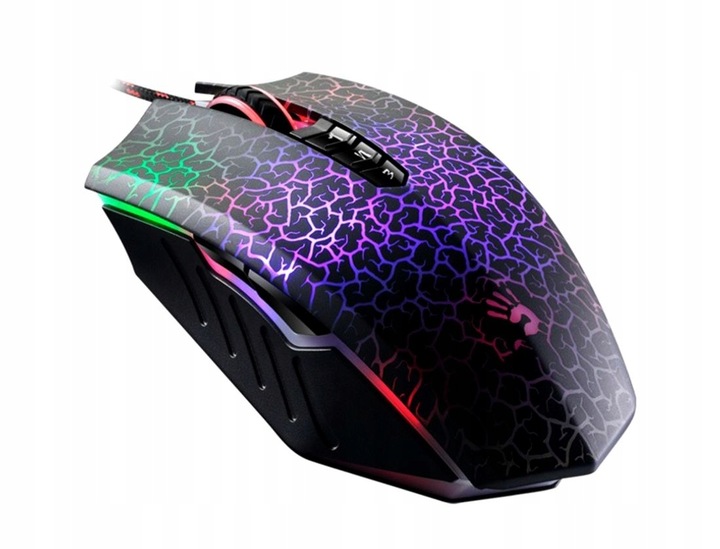 MYSZKA PODŚWIETLANA GAMINGOWA DLA GRACZY A4TECH A70 PRZEWODOWA + PODKŁADKA