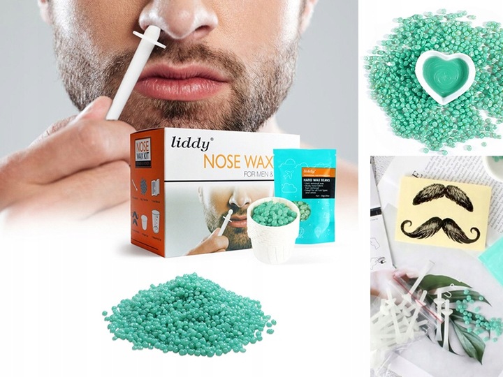 WOSK DO DEPILACJI NOSA USZU ZESTAW DLA KOBIET MĘŻCZYZN APLIKATORY