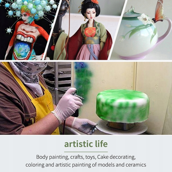 Zestaw do aerografu Bezprzewodowy akumulator