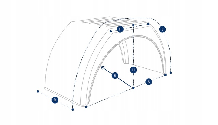 (ZESTAW) - 2 x Błotnik koło pojedyńcze 15-16" | BIAŁY RANT - BUS KONTENER
