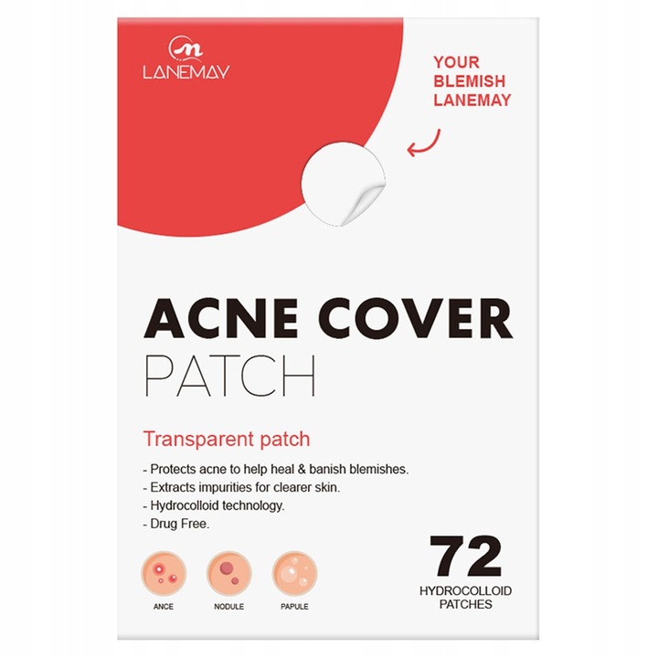 Plastry hydrokoloidowe na wypryski pryszcze 72 szt