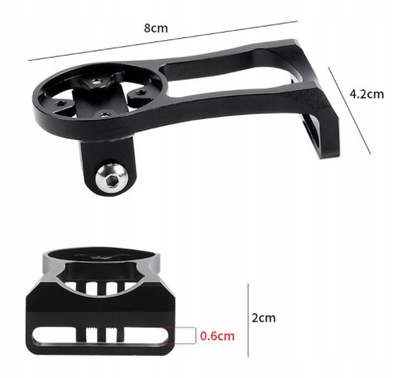 ALUMINIOWY UCHWYT NA MOSTEK GARMIN BRYTON CATEYE
