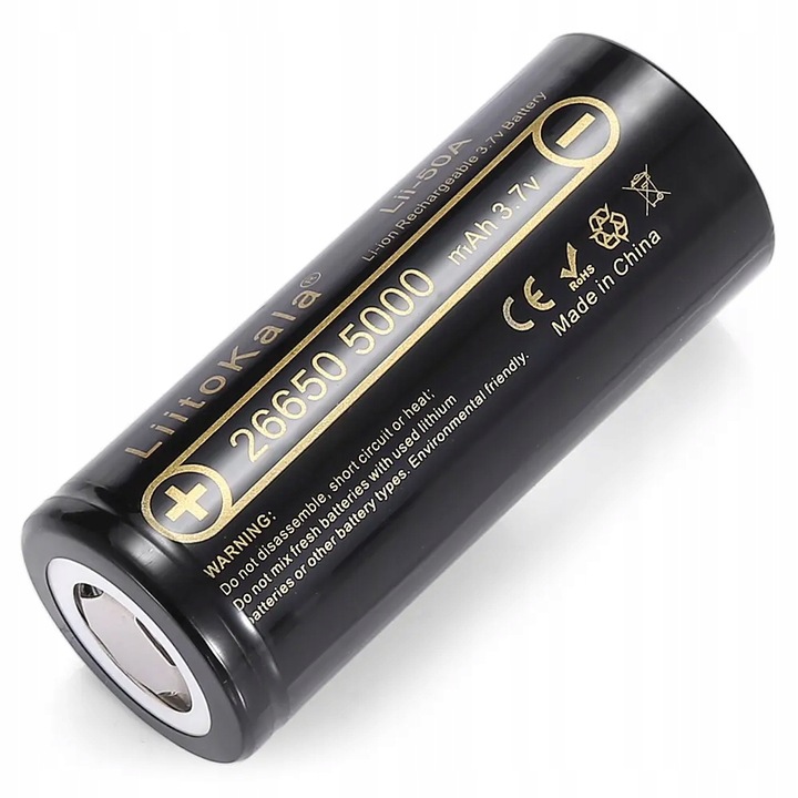 Akumulator litowo-jonowy 3,7V LiitoKala Lii-50A 26650 5000 mAh
