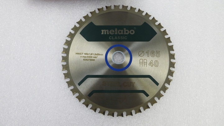 Tarcza Metabo 628273000 do cięcia blachy stalowej 165mm